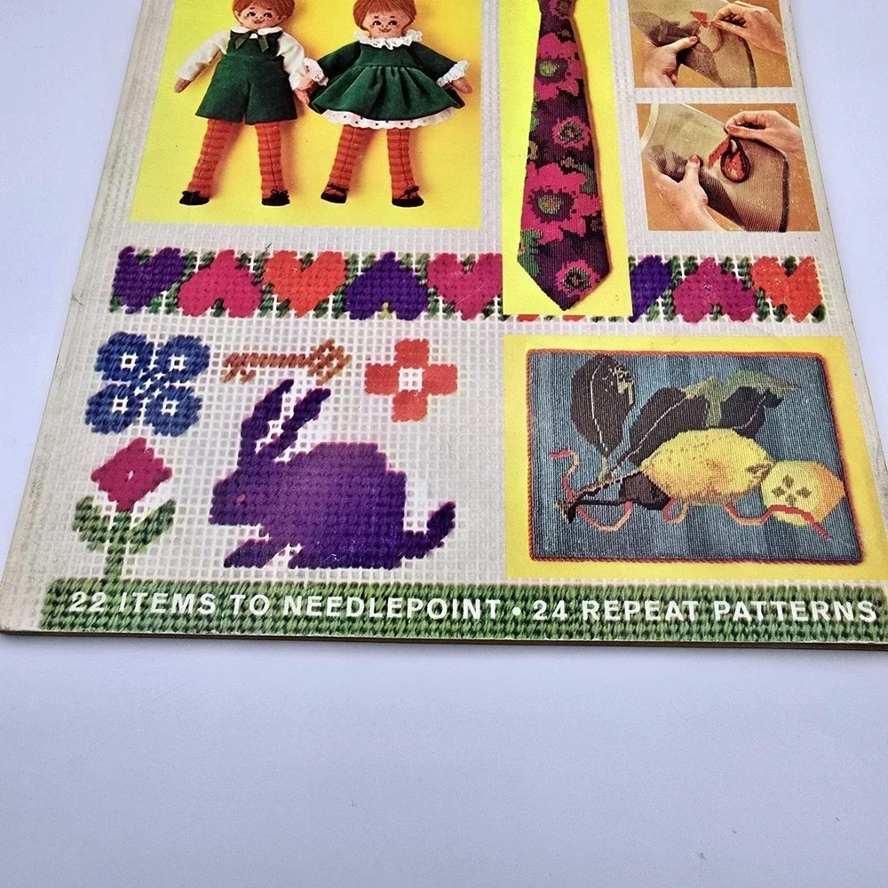 Vtg 1971 McCall's Needlepoint Book 2 Instructions & Patterns for Beginners‎